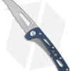 Buck Knives Buck Vertex Frame Lock Knife Blue Aluminum (3" Full Serr) 0418BLX-B